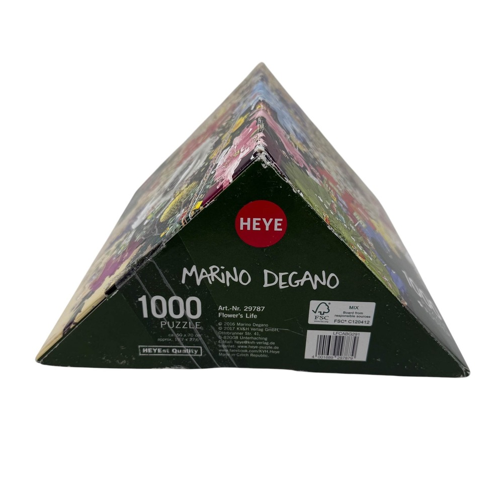 Heye Marino Degano Flower's Life 1000 Piece Jigsaw Puzzle Triangular Box Poster - Picture 10 of 14